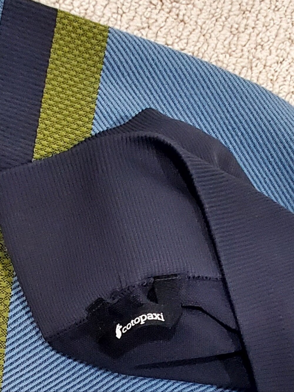 Cotopaxi Debajo Seamless Colorblock Baselayer Tights, Blue, Wm M/L, LIKE NEW - Picture 5 of 15